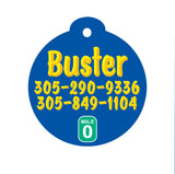 Island Dog Key West Logo Personalized Pet ID Tag
