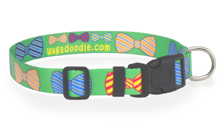 Bow Tie Lime Green Dog Collar Art