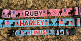 Patriotic Parade Pink Dog Collar