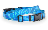 Ocean life Dolphin Manta Ray Sea Turtles Personalized Dog Collar