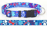 Patriotic Party Personalized Dog Collar