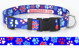 Patriotic Paws Personalized Dog Collar