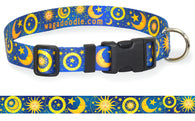 Sun Moon Stars Celestial Astrology Dog Collar