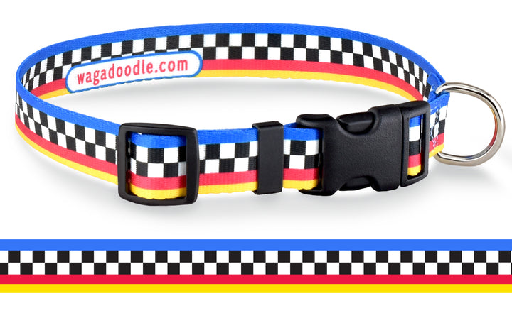 Checkered Flag Race Dog Collar