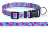 La Te Da on Turquoise Dog Collar