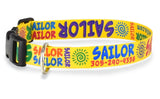 Signature-Autograph Personalized Dog Collar Yellow