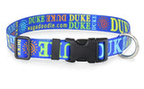 Signature-Autograph Personalized Dog Collar Royal Blue