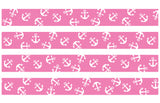 Anchors on Pink Personalized Dog Collar