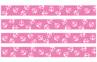 Anchors on Pink Personalized Dog Collar