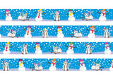 Christmas Snow Cat Blue