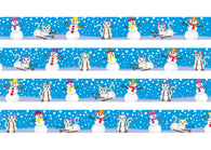 Christmas Snow Cat Blue Personalized