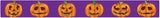 Halloween Pumpkins on Purple Dog Collar