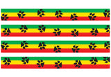 Rasta Paws Personalized Dog Collar